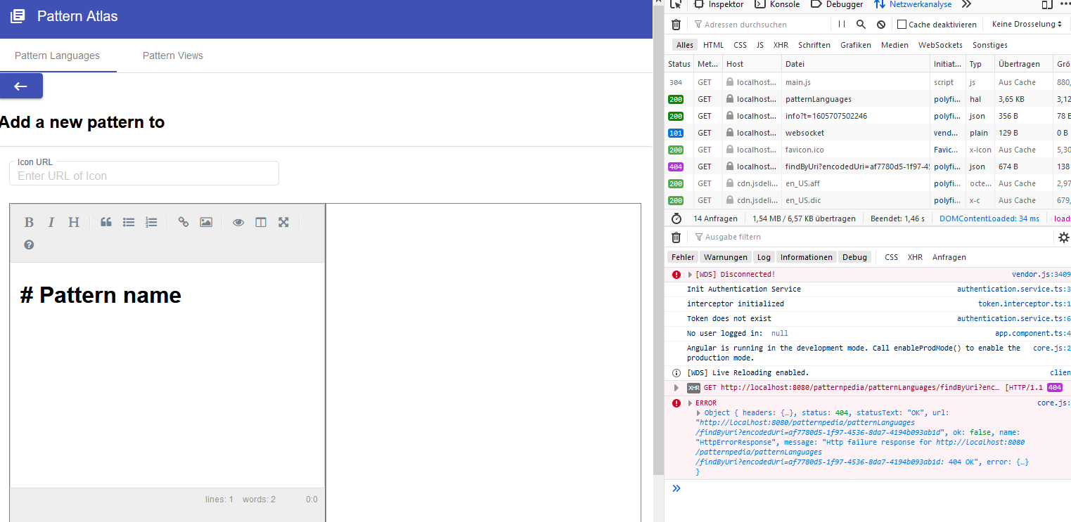 fix/pattern-navigation branch procudes add new pattern · Issue #74 ...