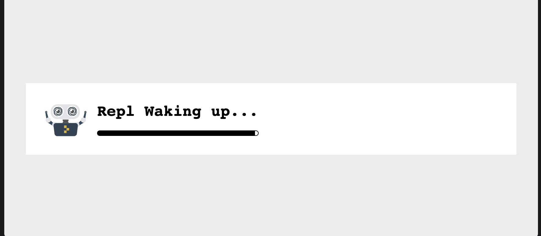 repl waking up