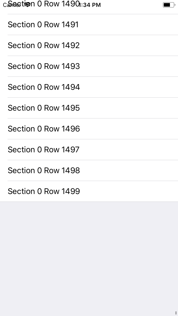 Scrollbar thumb's size (length) on iOS calculation is always minimal on