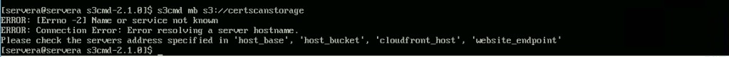 [Error -2 ] Name or service not known & Error resolving a server ...