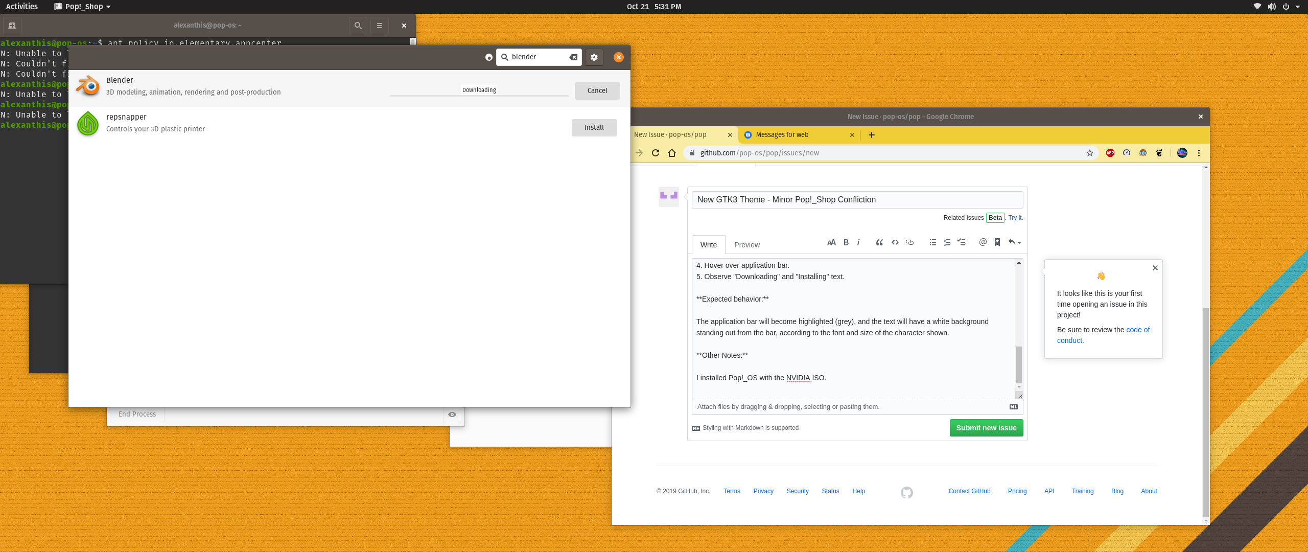 New GTK3 Theme - Minor Pop!_Shop Confliction · Issue #706 · pop-os/pop ...