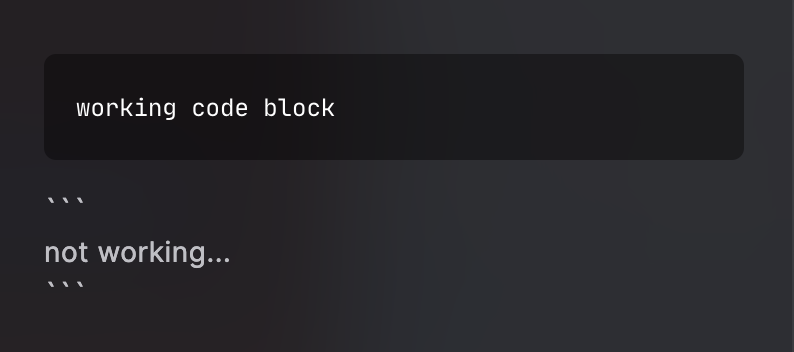 Input Rules not recognized for code blocks · Issue #1107 · ueberdosis ...