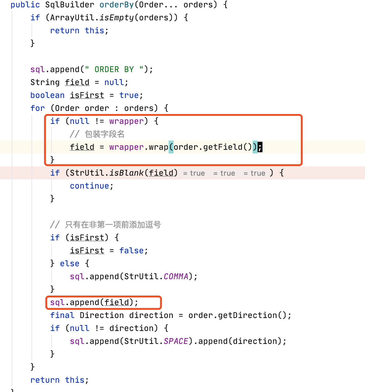 SqlBuilder中的OrderBy方法输出结果有误 · Issue 856 · dromara/hutool · GitHub
