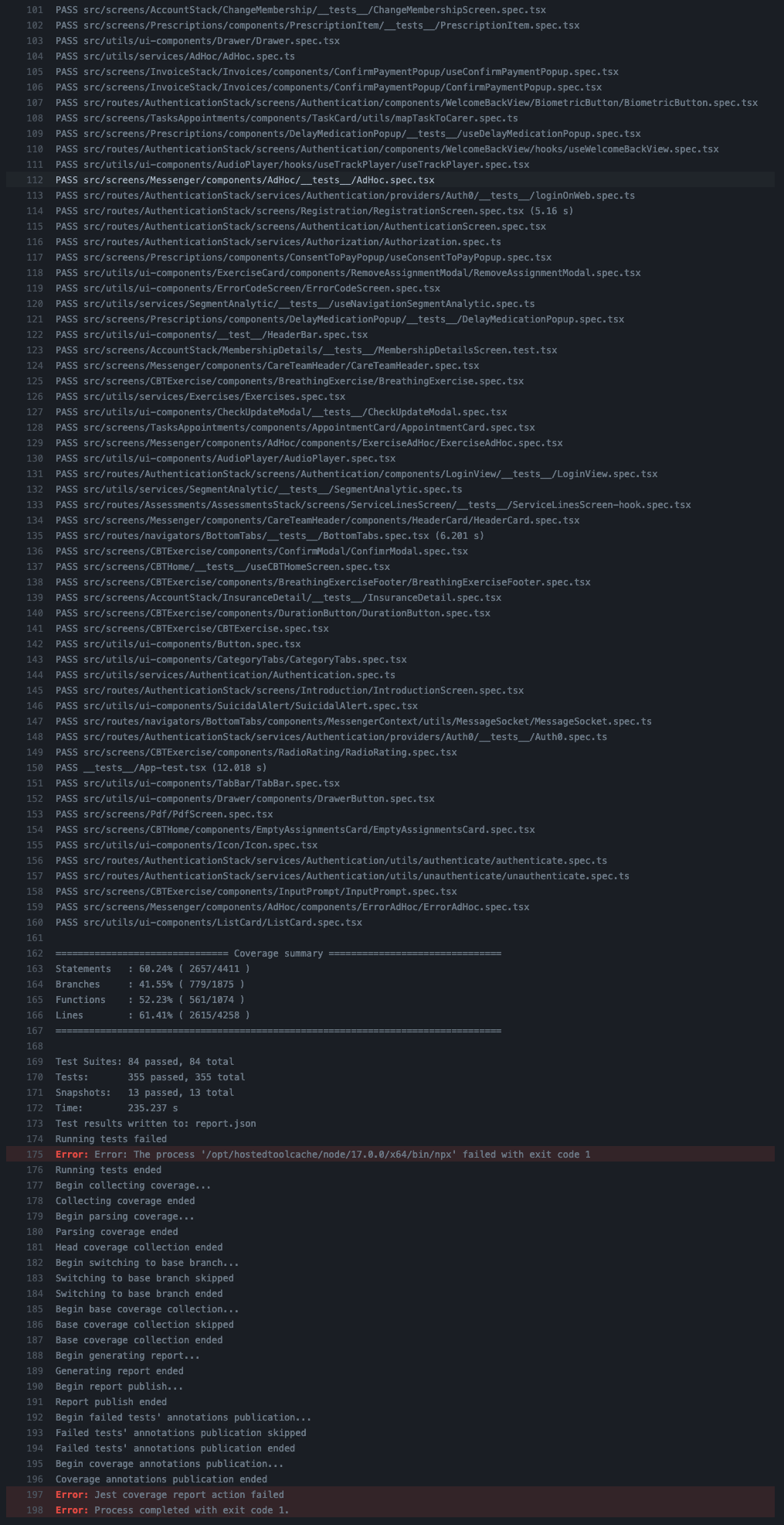 Generic error formed after running action · Issue 189 · ArtiomTr/jest