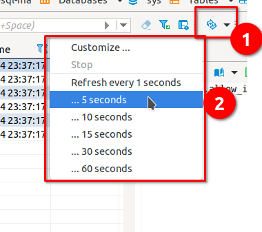 FEAT: Auto refresh, reload table every x second · Issue #303 · dbgate ...