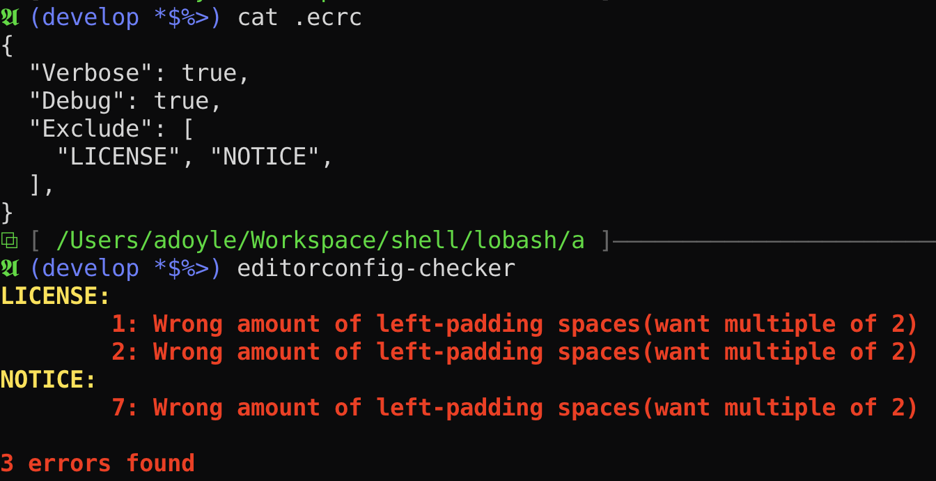 BUG: Exclude not works when .ecrc is not valid JSON format. · Issue ...