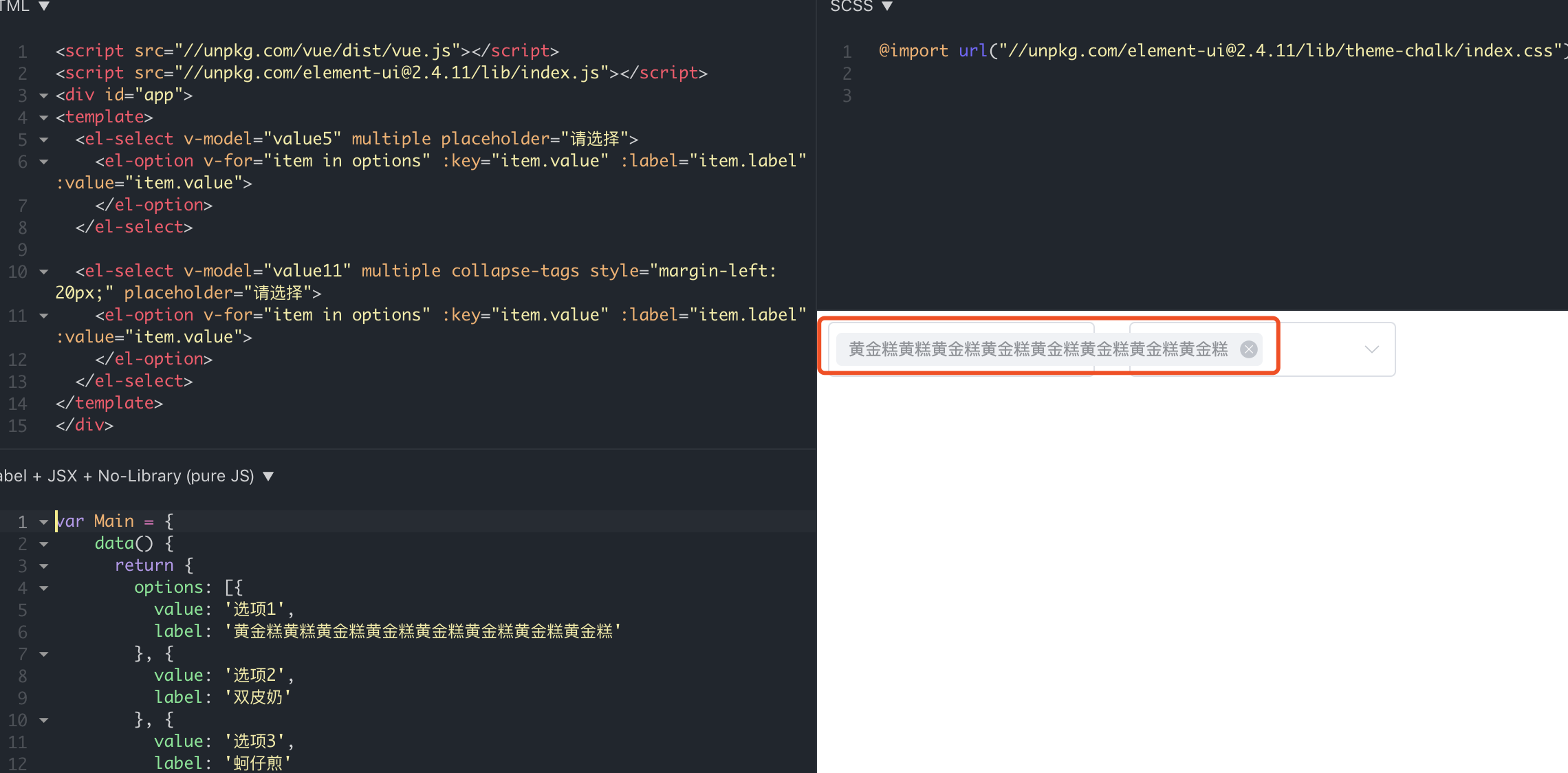 [Bug Report] select option is too long · Issue #13819 · ElemeFE/element ...