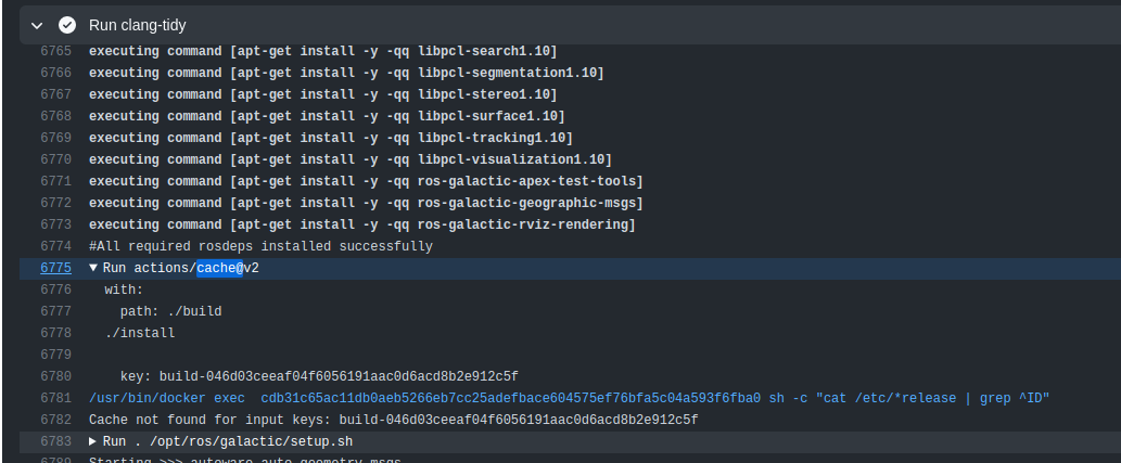 [build-and-test-pr] Cache not found? · Issue #47 · autowarefoundation ...