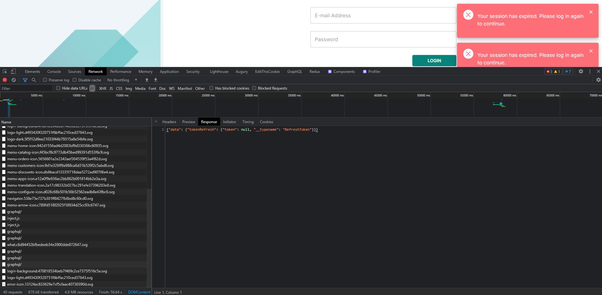 Session expired error every 5 min in saleor admin after set JWT_EXPIRE ...