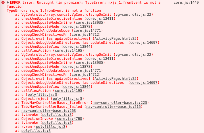 Runtime Error when updated from version 6.0.6 to 6.2.0 with Ionic v3 ...