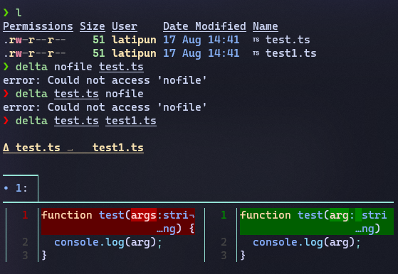 🚀 Allow `delta` to accept nonexistent files for diff mode · Issue #1162 ...