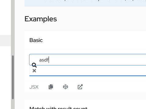 SearchInput: Search & clear icons shifted to next line on input · Issue ...