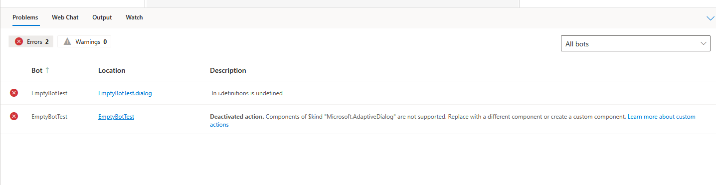 Unable to create new bot - BotFramework Composer hosted on Azure ...