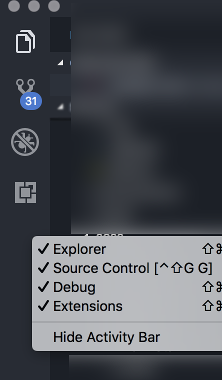 Search panel open in lower panel, shortcut missing in sidebar · Issue ...