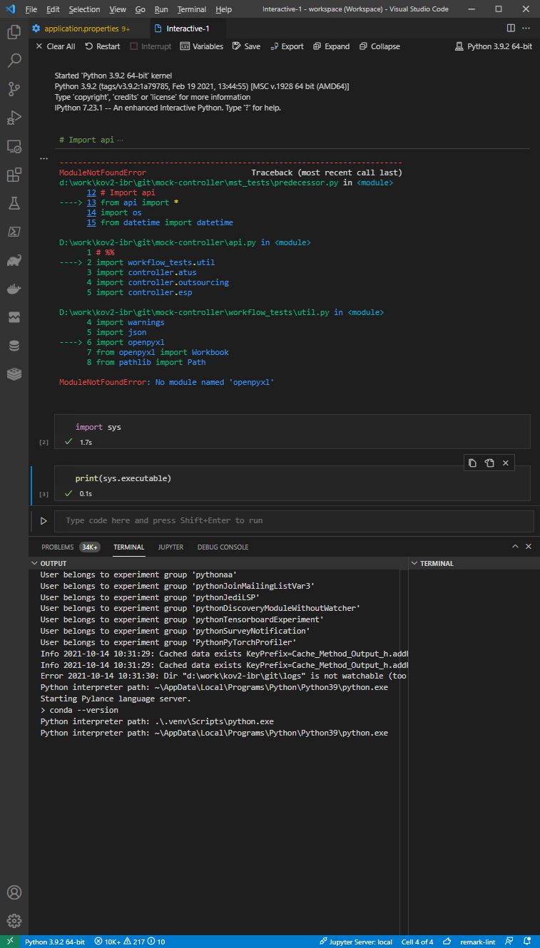 Jupyter won't select specified virtual environment on first start ...