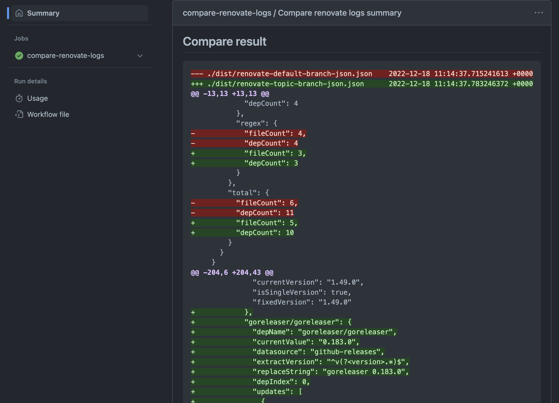GitHub - korosuke613/compare-renovate-logs-workflow: Compare Renovate ...