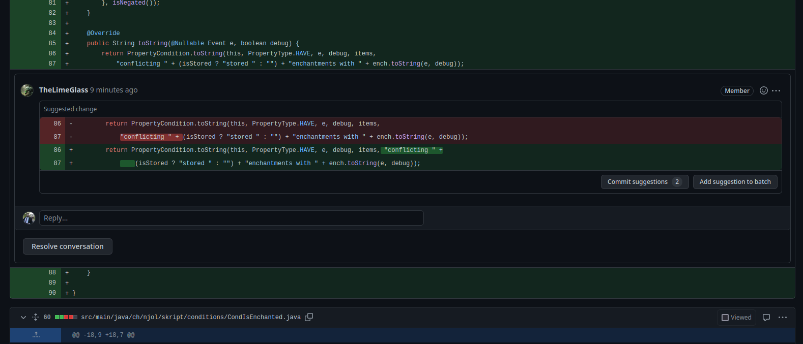 🐛 Review comments have a useless max-width on unified diff view ...