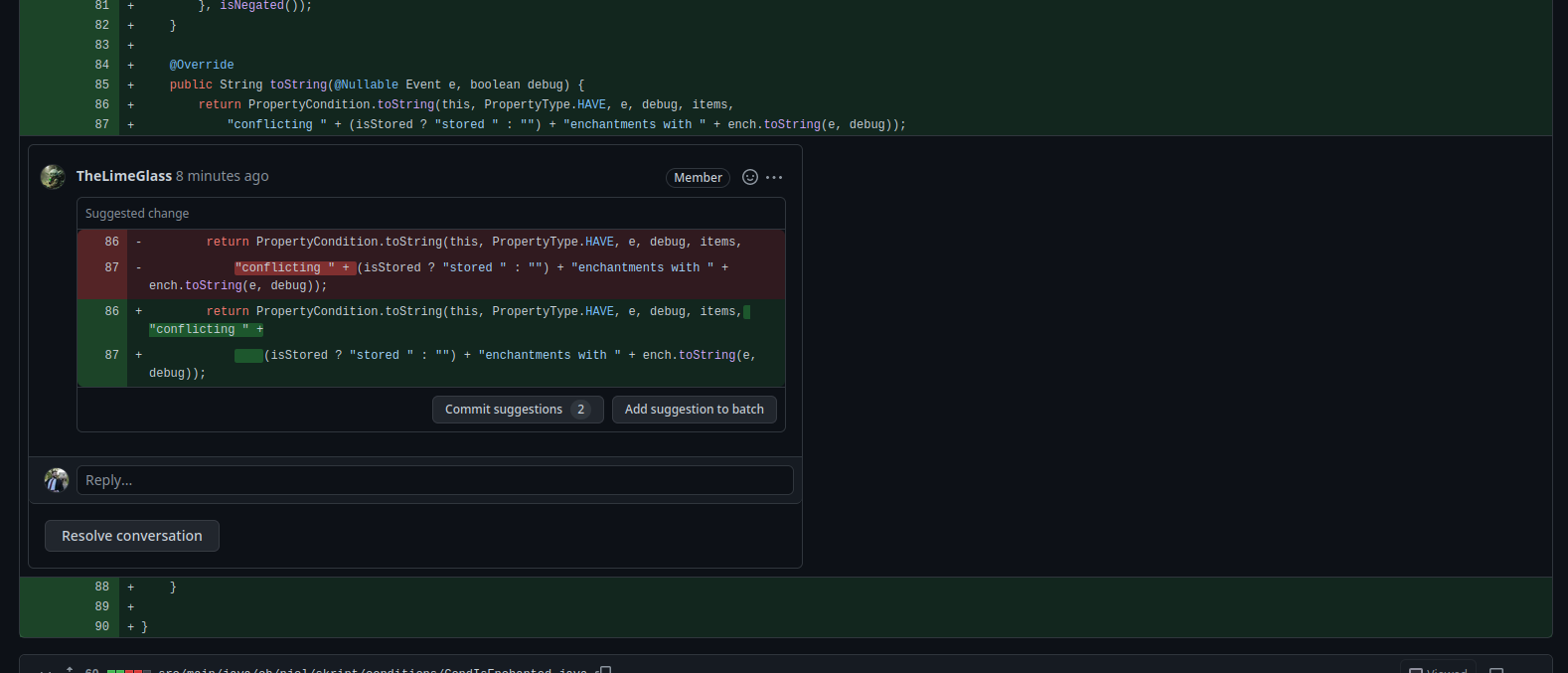 🐛 Review comments have a useless max-width on unified diff view ...