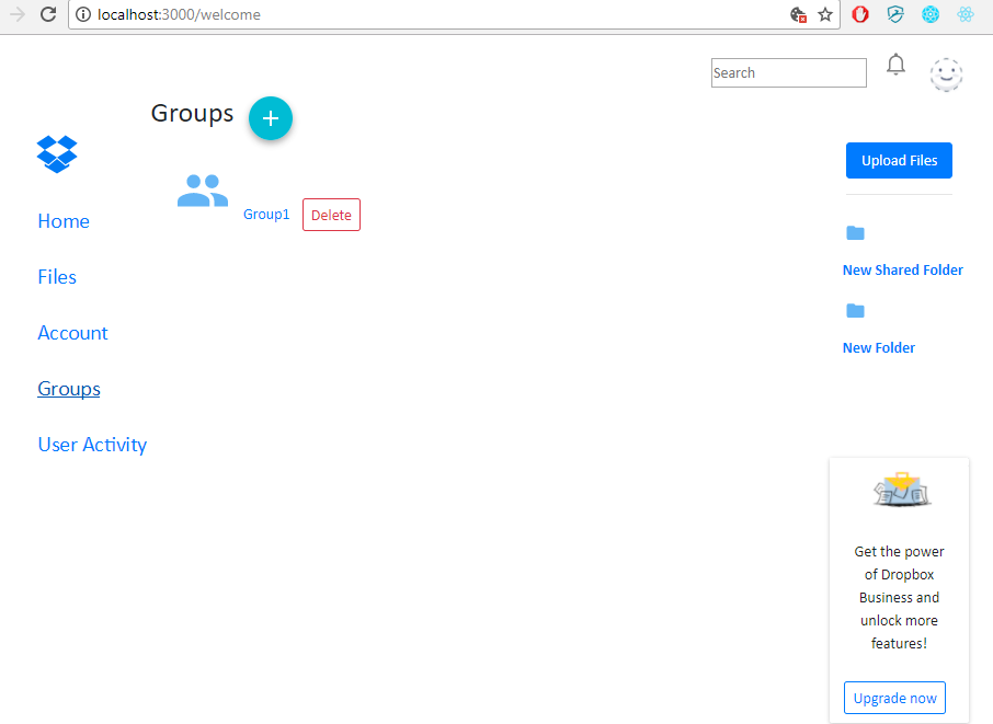GitHub - ManvithaC/Dropbox-React-Spring: Implemented variations of ...