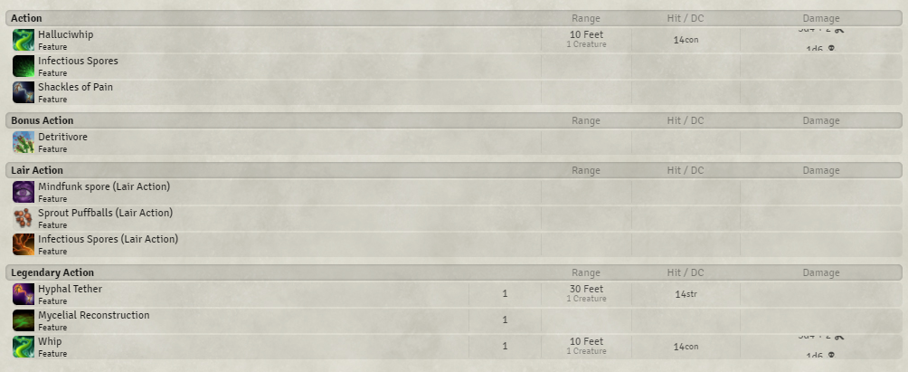 Damage column is not showing up correctly · Issue #36 · ElfFriend-DnD ...