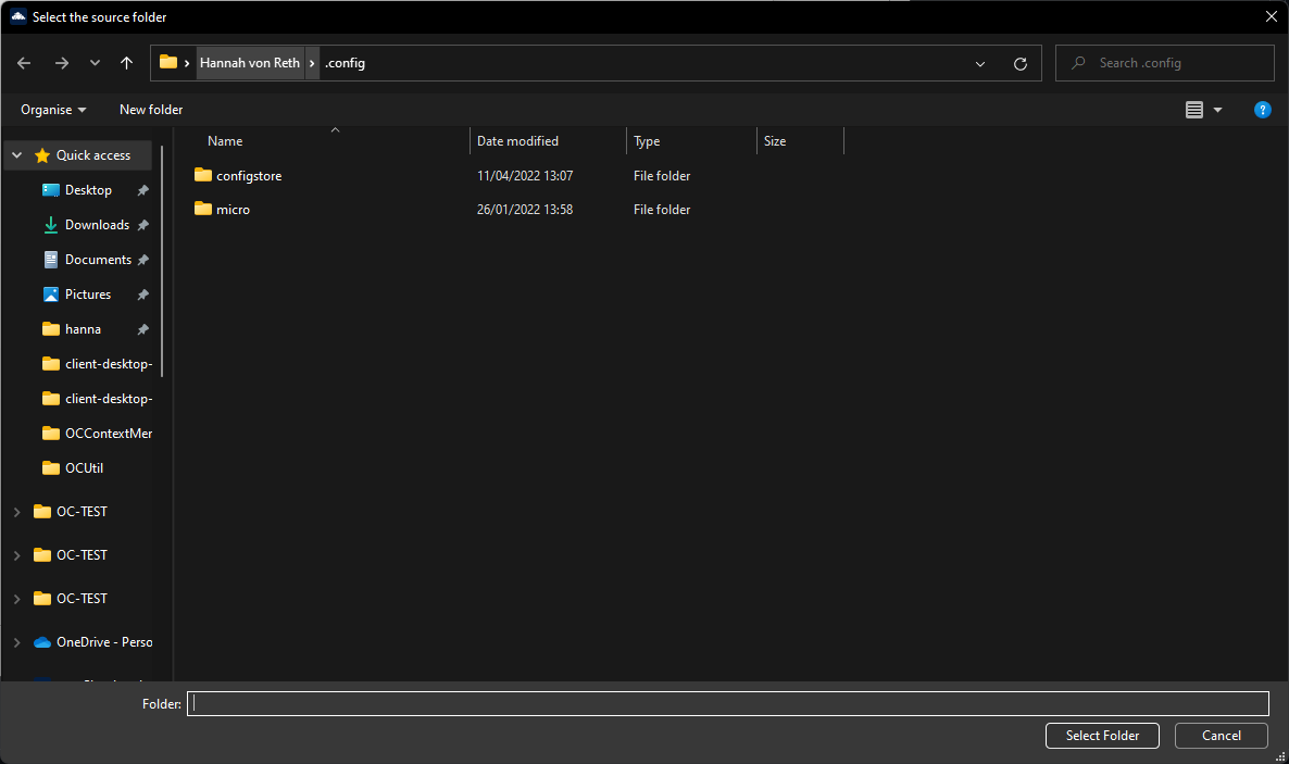 New Wizard uses wrong FileDilaog · Issue #9688 · owncloud/client · GitHub
