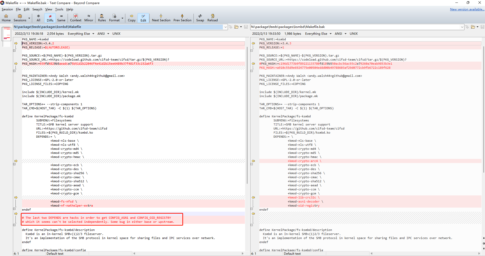 ksmbd为啥只升到3.4.2而不是3.4.3？ · Issue #8873 · coolsnowwolf/lede · GitHub