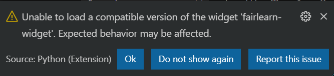 cant use fairlearn in visual studio code · Issue #889 · microsoft ...