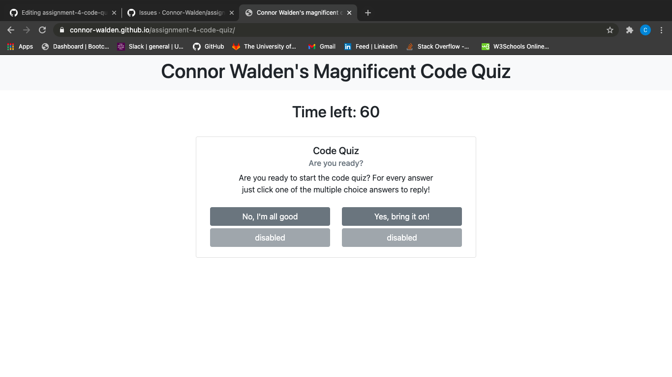 GitHub - Connor-Walden/responsive-code-quiz: Create a code quiz from ...