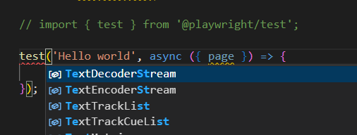 [Question] VSCode IntelliSense - Playwright Import not working ...