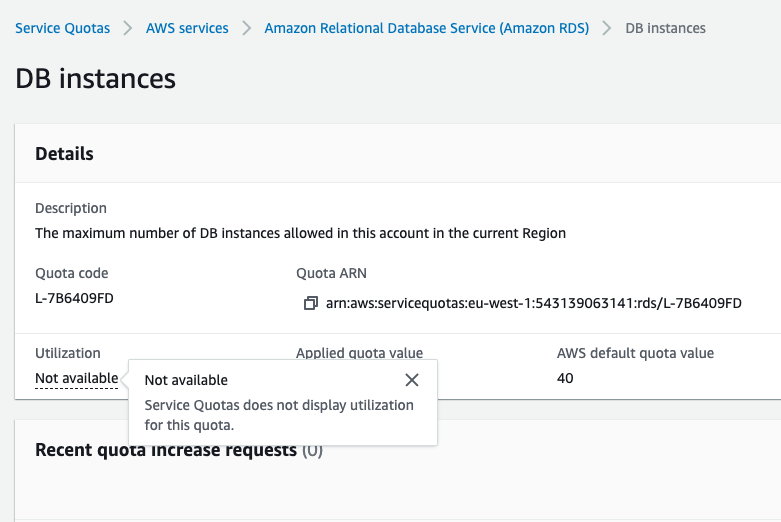 Query resource usage to each AWS service instead of Service Quotas