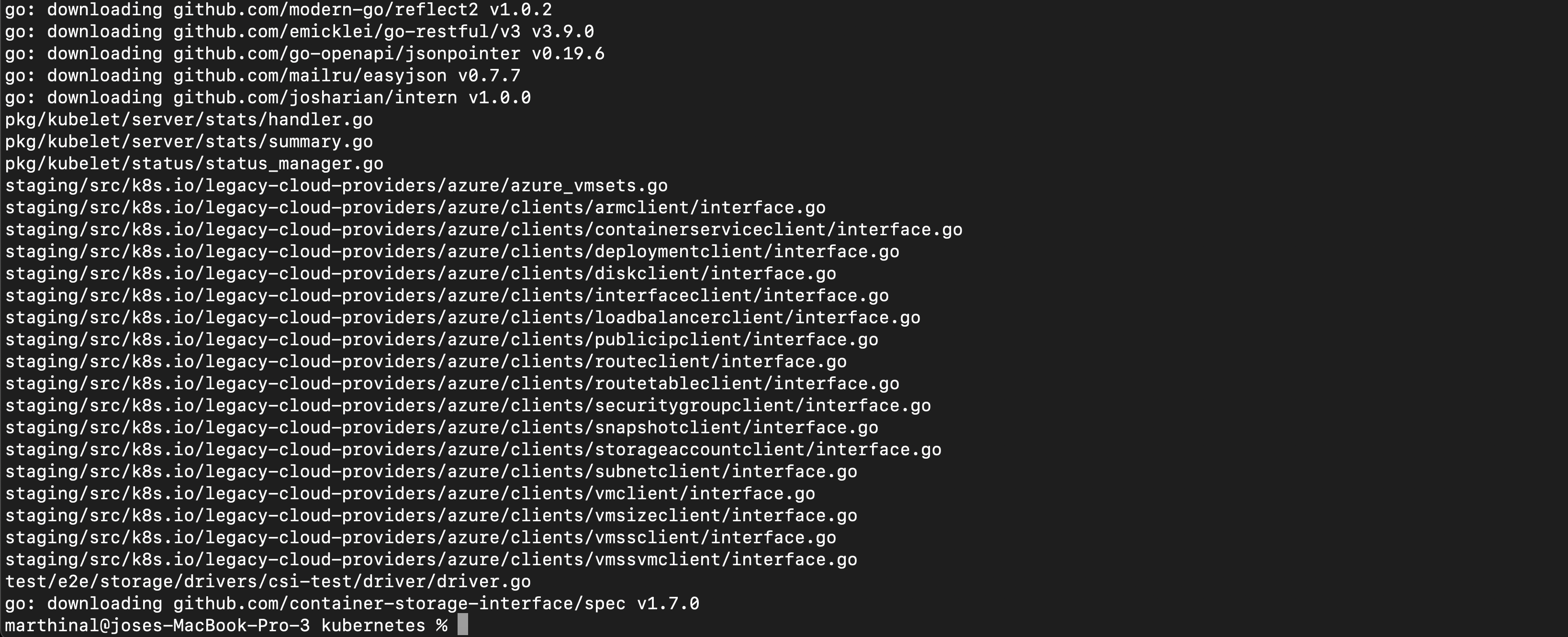 hack/verifymocks.sh fails on cleanup · Issue 117272 ·