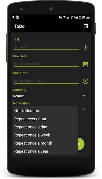 GitHub - iamfauz/ToDo: :pencil: A To-Do list android application having ...