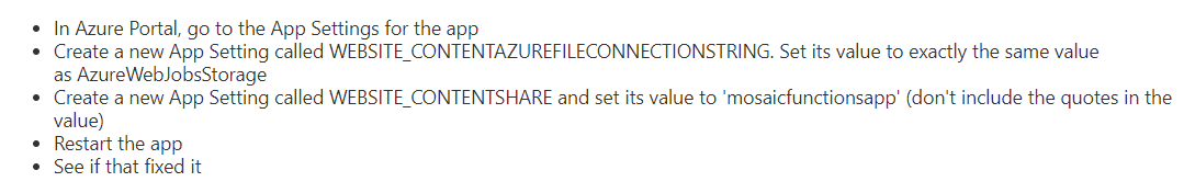 Azure Function deploy fails with The user name or password Azure Function deploy fails with The user name or password