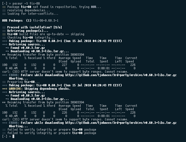 Build failing on Archlinux both from AUR and github · Issue #635 ...