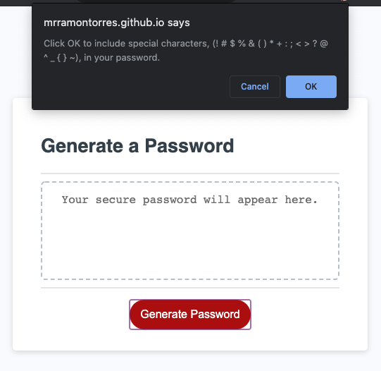 GitHub - mrramontorres/password-generator
