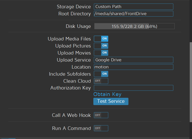 Using both Network Share and Google Drive for File Storage yields no