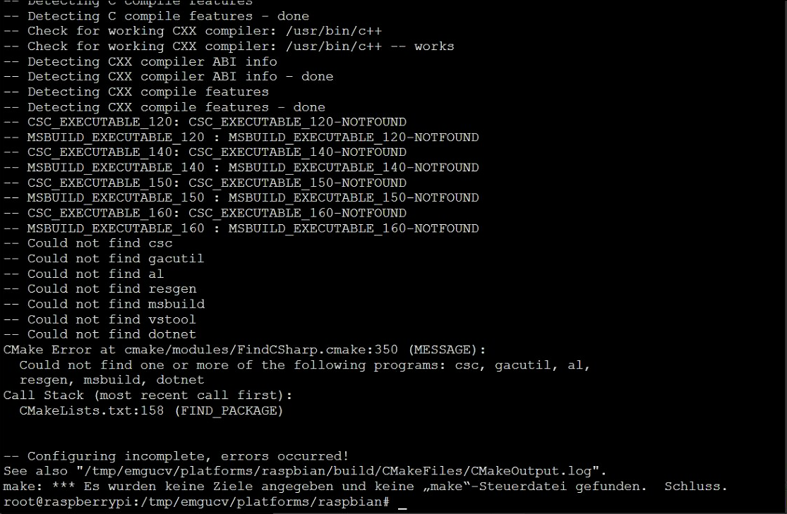 Raspian cmake FindCSharp error · Issue #324 · emgucv/emgucv · GitHub