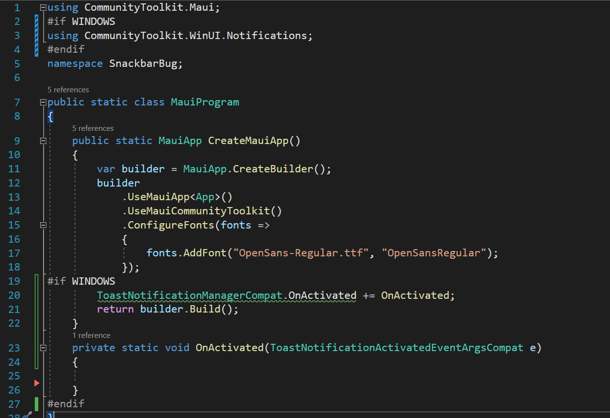 [Bug] Snackbar opens a new app process on Windows · Issue #353 ...