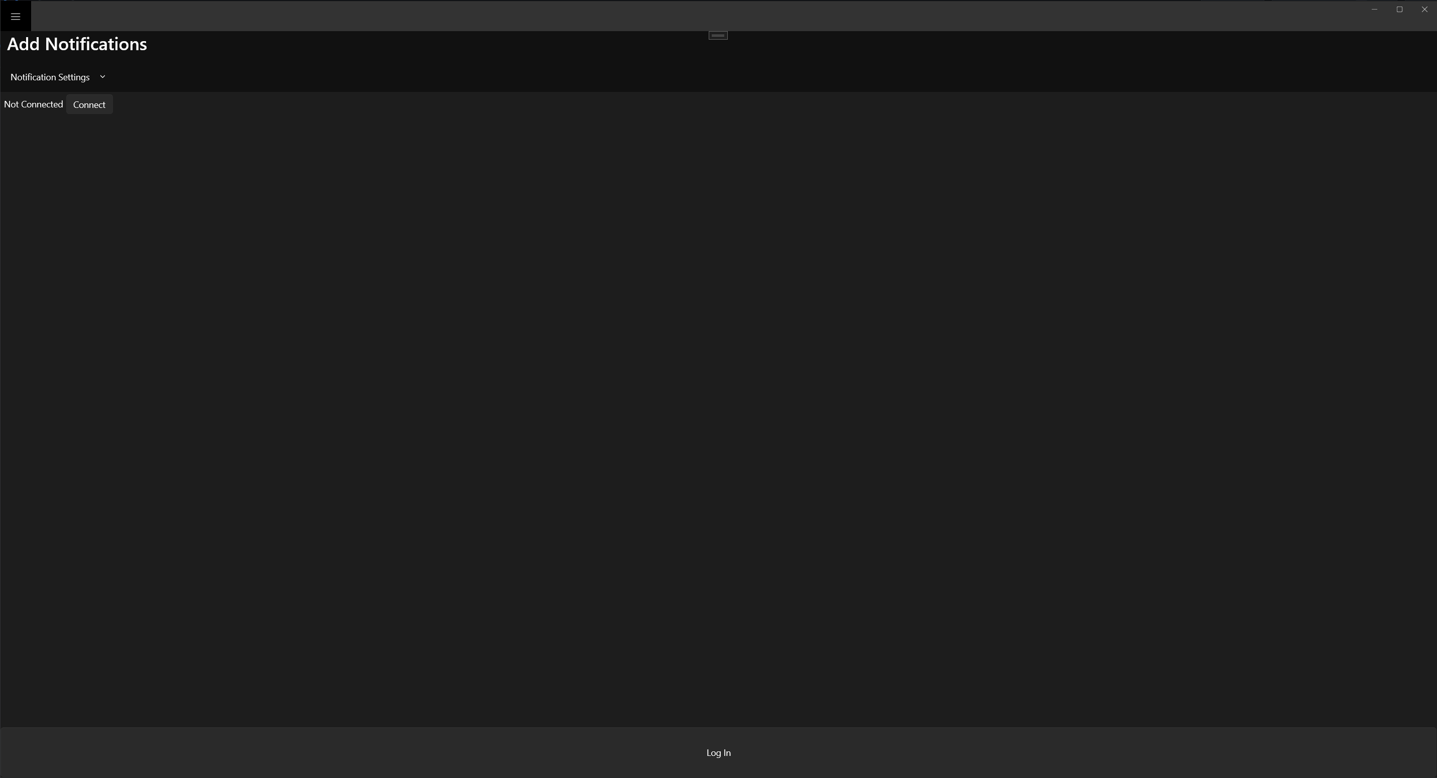 Log in button doesn't work inside the Alert Settings page · Issue 1