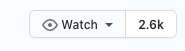 GitHub "watch" button