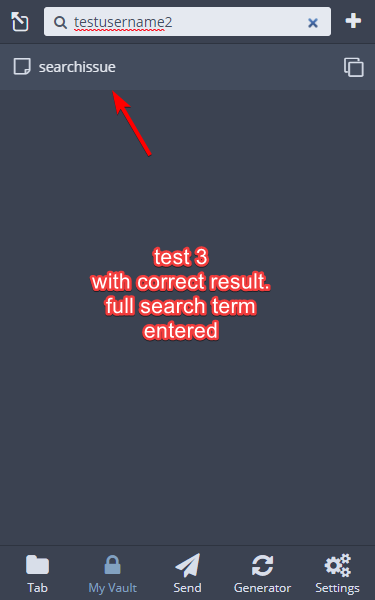 Search function doesn't work for login notes and secure notes. Looks ...