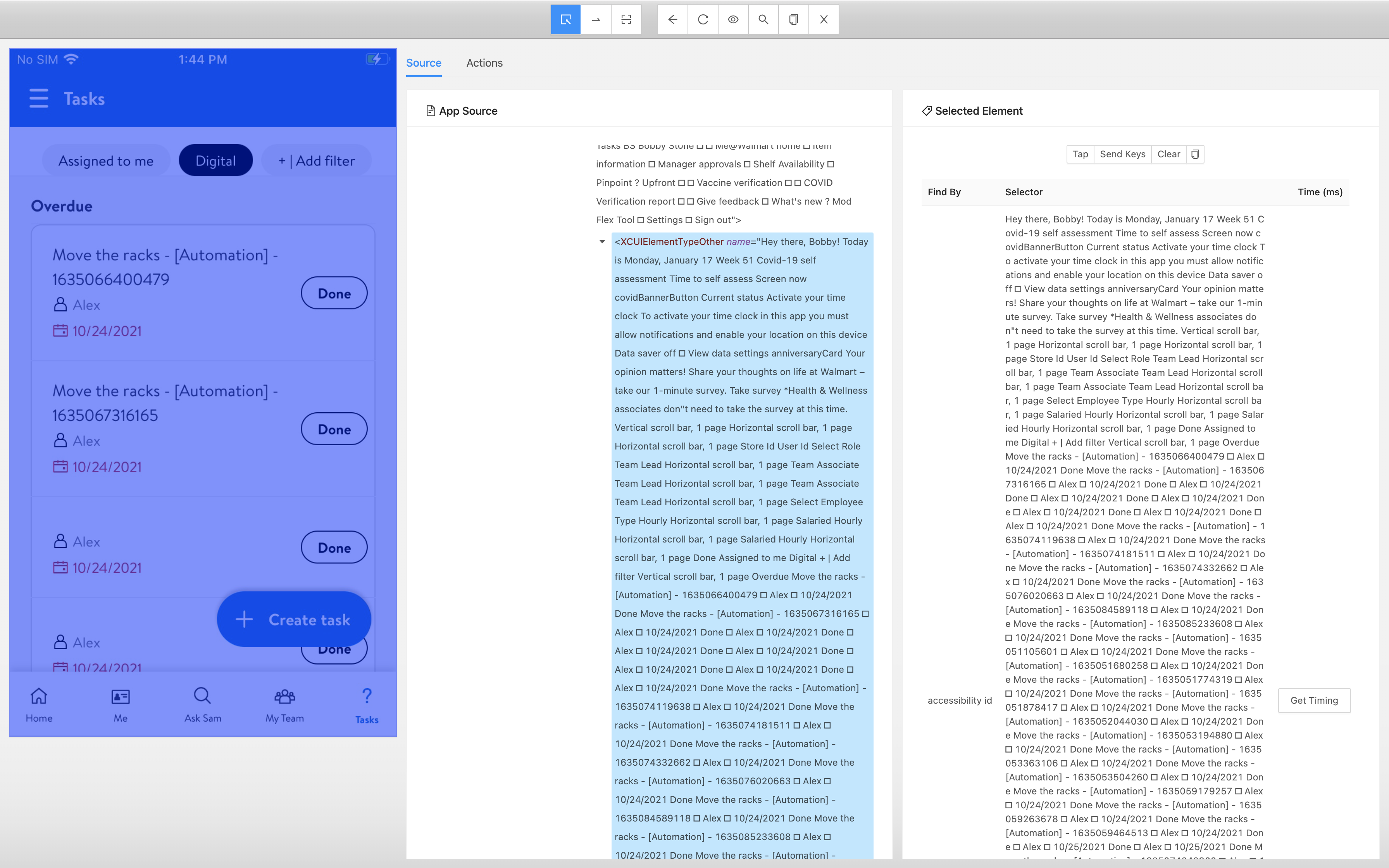 Unable to inspect individual elements in appium for iOS build · Issue ...