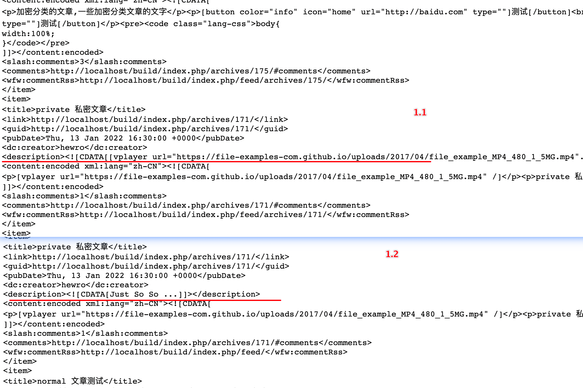 feed 中的文章description 内容错误 · Issue #1335 · typecho/typecho · GitHub