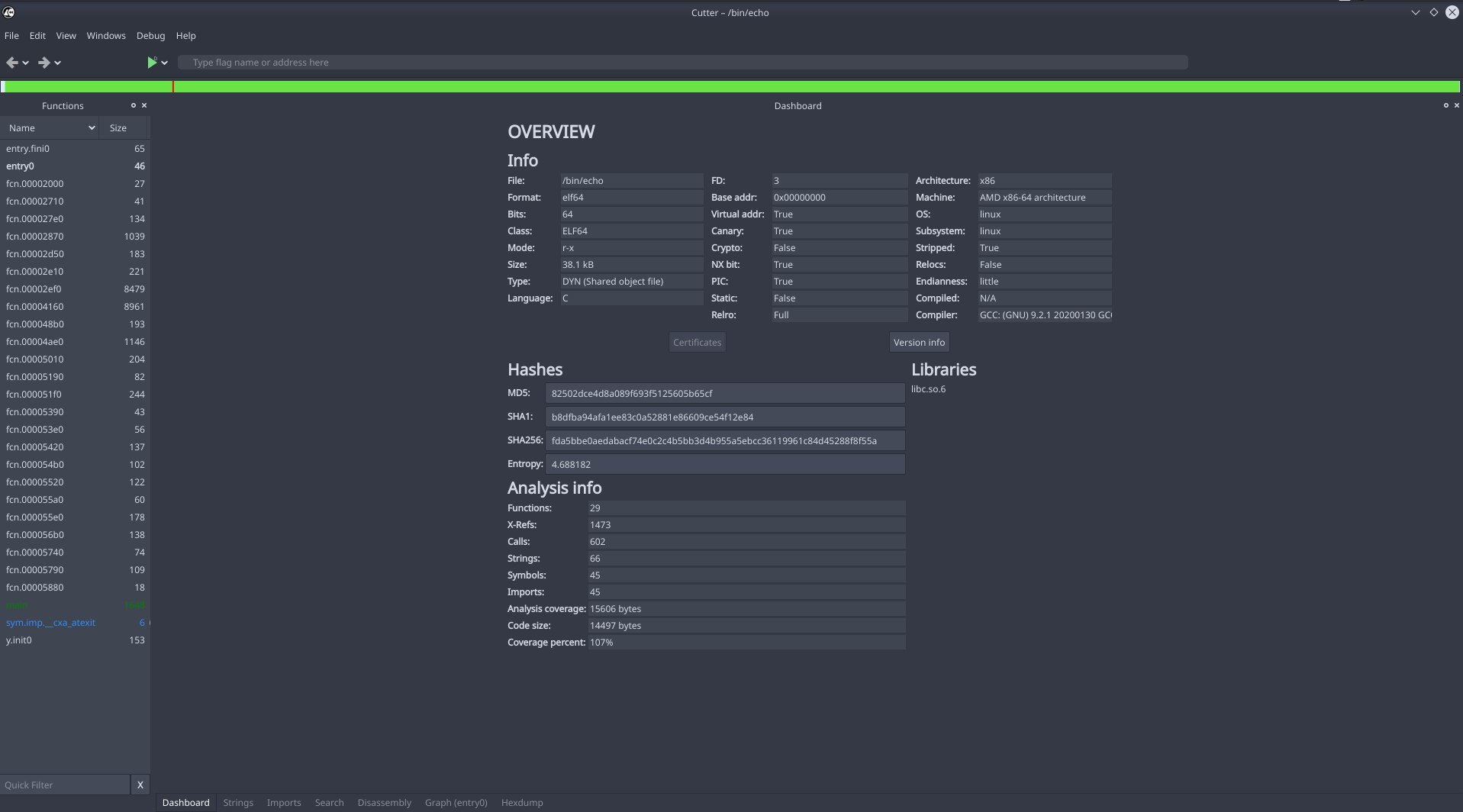 Navigation bar is all green · Issue #2195 · rizinorg/cutter · GitHub
