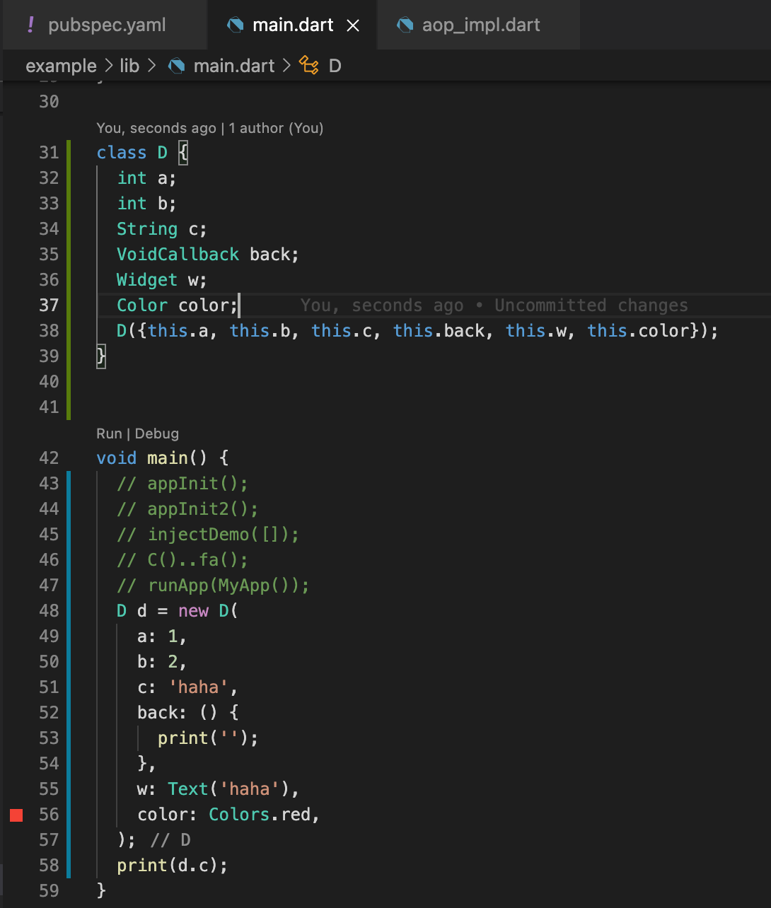 AOP for Flutter(Dart)