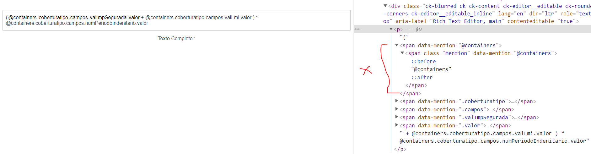 Mentions Paste Html Code duplicate span · Issue #10531 · ckeditor ...