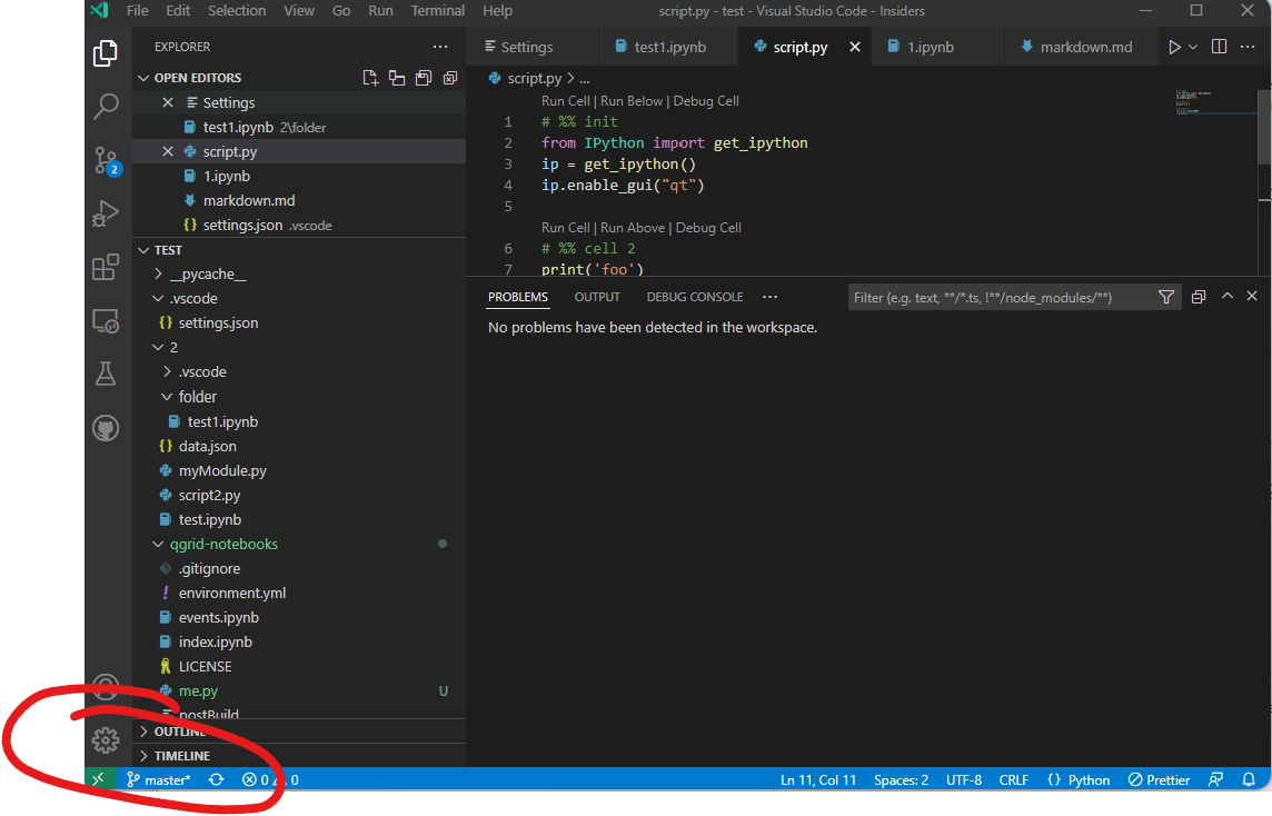 active interpreter isn't shown in status bar · Issue #18379 · microsoft ...