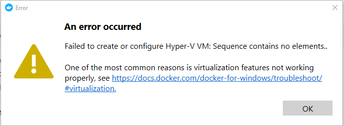 An error occurred