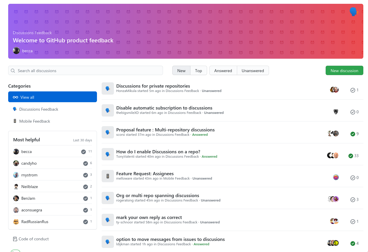 Setting up Discussions for WoT Repositories · Issue #954 · w3c/wot · GitHub