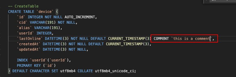 How to present a mysql `COMMENT`? · prisma prisma · Discussion #7278 ...